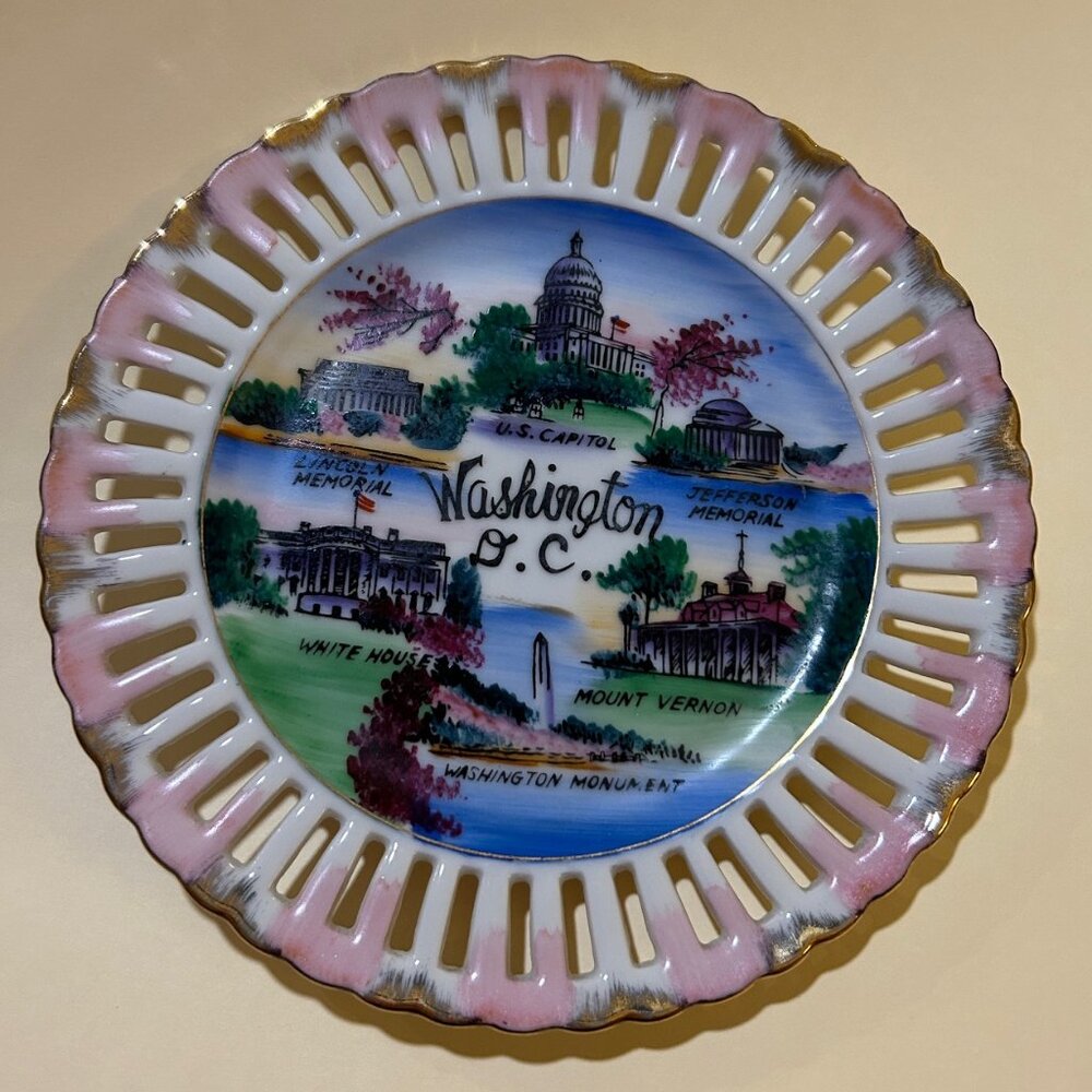 Washington DC Ceramic Souvenir Plate